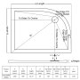 TrayMate Elementary 1200 x 900mm Offset Quadrant Anti Slip Shower Tray Right Hand