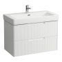 Laufen Juna 850 x 450mm 2 Drawer Vanity Unit (for Pro S Basin) - Matt White