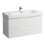 Laufen Juna 1050 x 450mm 2 Drawer Vanity Unit (for Pro S Basin) - Matt White