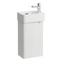 Laufen Juna 340mm 1 Door Right Hand Vanity Unit & VAL Basin Combi-Pack - Matt White