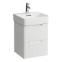 Laufen Juna 450 x 400mm 2 Drawer Vanity Unit (for VAL Basin) - Matt White