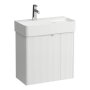 Laufen Juna 600 x 400mm 2 Door Vanity Unit (for VAL Basin) - Matt White