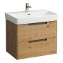 Laufen Juna 700 x 450mm 2 Drawer Vanity Unit (for Pro S Basin) - Wild Oak