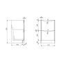 Scudo Ella 500mm Floorstanding Unit - Anthracite