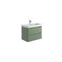 Scudo Ella 800mm Wall-Hung Unit - Green
