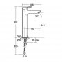 Ideal Standard Tesi Single Lever Vessel Basin Mixer