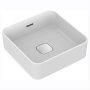 Ideal Standard Strada II 40cm Square Vessel Basin with Overflow, Clicker Waste - Stock Clearance