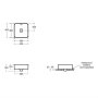 Ideal Standard Strada II 40cm Square Vessel Basin with Overflow, Clicker Waste - Stock Clearance