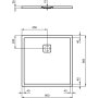 Ideal Standard UltraFlat Evo 900 x 900mm Shower Tray - Silk White