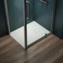Ideal Standard UltraFlat Evo 900 x 750mm Shower Tray - Silk White