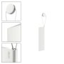 Keuco Glass Wiper Squeegee with Wall Mounting Adhesive - White