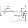 Keuco Edition 11 Bath Mixer Wall-Mounted - Chrome