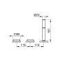 Keuco Edition 11 Bath Mixer Dn15 3-Hole Bath Set Deck-Mounted - Chrome