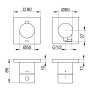 Keuco Edition 11 Thermostatic Mixer Set 2-Way with Wall Outlet for Shower Hose - Brushed Bronze