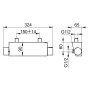 Keuco Edition 11 Thermostatic Mixer Dn 15 for Shower - Chrome