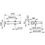 Keuco Edition 400 Bath Tub Mixer Dn 15 Wall-Mounted - Chrome