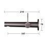 Keuco Edition 400 Single Lever Bathtub Mixer - Chrome