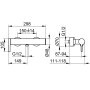 Keuco Edition 400 Single Lever Shower Mixer Dn15 for Wall Mounting - Chrome