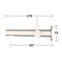 Keuco Edition 400 Thermostatic Mixer Dn15/Dn20 W. Stop Valve And Diverter - Chrome