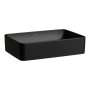 Laufen Savoy 550 x 380mm Rectangular 0 Tap Hole Countertop Basin - Matt Black