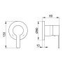 Keuco IXMO Single Lever Mixer DN 15 (Flat Round Rosette) - Chrome
