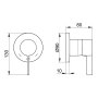 Keuco IXMO Single Lever Mixer DN 15 (Pure Round Rosette) - Matt Black