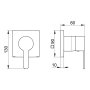Keuco IXMO Single Lever Mixer DN 15 (Flat Square Rosette) - Chrome