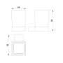 Scudo Roma Tumbler Holder - Brushed Brass