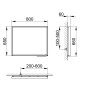 Keuco Royal Lumos 800 x 650mm Illuminated Mirror with Heating - Anodised Silver