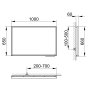 Keuco Royal Lumos 1000 x 650mm Illuminated Mirror with Heating - Anodised Silver