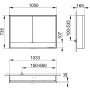 Keuco Royal Lumos 1050 x 735 x 165mm Mirror Cabinet with Shelf - Anodised Silver