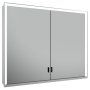 Keuco Royal Lumos 900 x 735 x 165mm Mirror Cabinet - Anodised Silver