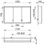 Keuco Royal Lumos 1200 x 735 x 165mm Mirror Cabinet - Anodised Silver