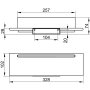 Keuco Aveno Shower Shelf with Glass Wiper - Matt White