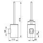 Keuco Aveno Toilet Brush Set - Chrome