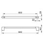 Keuco Collection Moll 600mm Towel Rail - Chrome