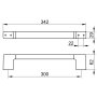 Keuco Collection Moll 300mm Grab Rail - Chrome