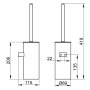 Keuco Collection Moll Wall-Mounted Toilet Brush Set - Chrome/White