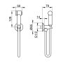Keuco 1250mm Shattaf / Douche with Hose - Chrome