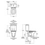Armitage Shanks Contour 21 Schools 305mm Close-Coupled Toilet - White