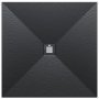 Just Trays Naturals 800 x 800mm Stone Square Shower Tray - Graphite Grey