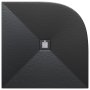 Just Trays Naturals 900mm Stone Quadrant Shower Tray - Graphite Grey