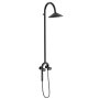 Vitra Liquid Thermostatic Shower Column with Magnetic Hand Shower - Gloss Black