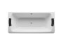 Roca Lun Plus 1800 x 800mm Rectangular Steel Bath with Anti-Slip Base