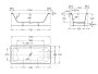 Roca Lun Plus 1700 x 750mm Rectangular Steel Bath with Anti-Slip Base & Grips