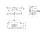 Roca Duo Plus 1800 x 800mm Freestanding Oval Steel Bath with Anti-Slip Base