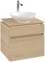 Villeroy & Boch Legato 600mm 2 Drawer Vanity Unit - Nordic Oak
