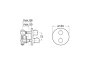 Roca T-500 Built-In Thermostatic Shower Mixer - Stock Clearance
