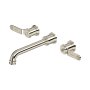 Perrin & Rowe Armstrong Wall-Mounted Dual Lever Basin Mixer - Nickel