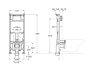 Roca Duplo One Wall-Hung WC Frame for In-Wash Smart Toilets